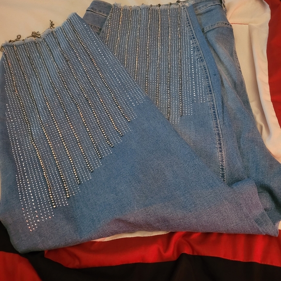 Rhinestone jeans - Picture 2 of 5